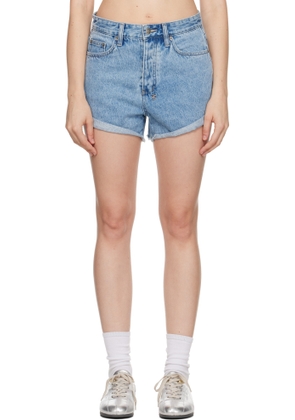 Ksubi Blue Rollin Out Authentik Denim Shorts