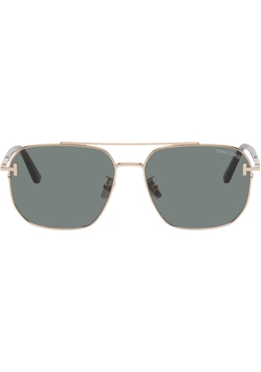 TOM FORD Gold Aviator Sunglasses