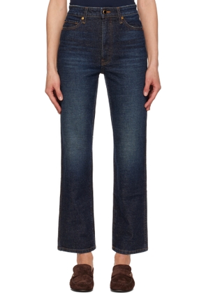 KHAITE Blue Abigail Stretch Jeans