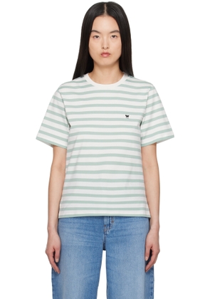 Weekend Max Mara Green & White Satrapo T-shirt