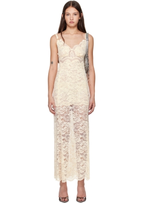 Rabanne Beige Long Maxi Dress