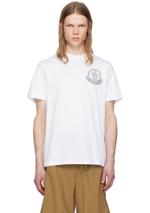 Moncler White Archivio Creativo T-shirt