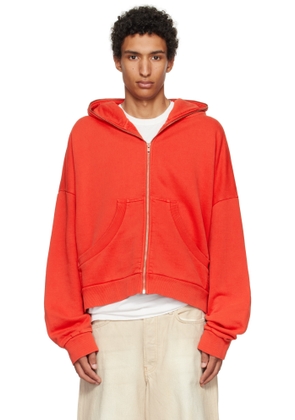 Entire Studios Red Eternal Zip Hoodie