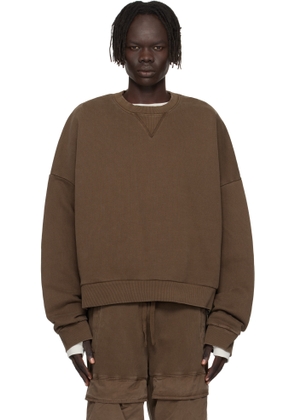 Entire Studios Brown Box Crew Sweatshirt