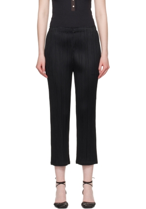 PLEATS PLEASE ISSEY MIYAKE Black Monthly Colors May Trousers