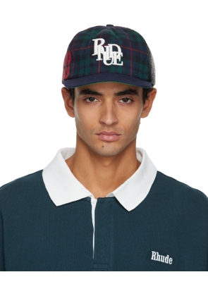 Rhude Multicolor Multi-Flannel Scramble Logo Cap
