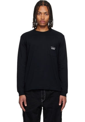 Comme des Garçons Homme Black Cotton Jersey Garment Print T-shirt