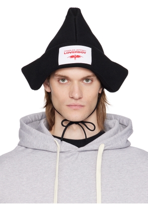 Charles Jeffrey LOVERBOY Black Paper Boat Beanie