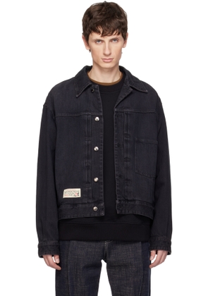 WOOYOUNGMI Black Work Wear Denim Jacket