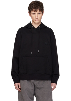 WOOYOUNGMI Black Flower Back Logo Hoodie