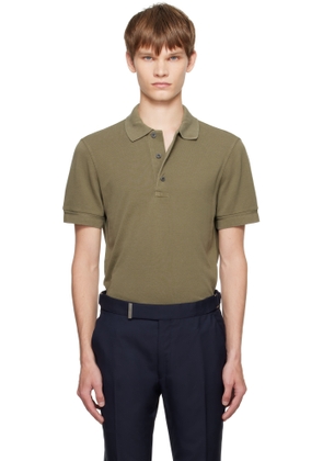 TOM FORD Khaki Piquet Polo