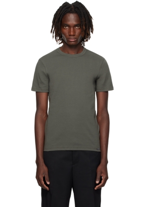 TOM FORD Green Cotton Crewneck T-shirt