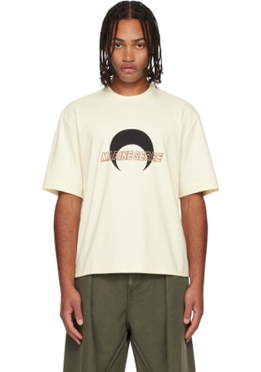 Marine Serre Beige MS Sports Jersey T-shirt