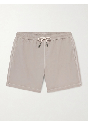 Hartford - Slim-Fit Mid-Length Swim Shorts - Men - Brown - S