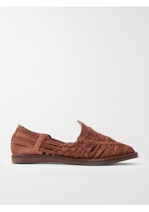 Yuketen - Alejandro Woven Suede Huarache Sandals - Men - Brown - US 6
