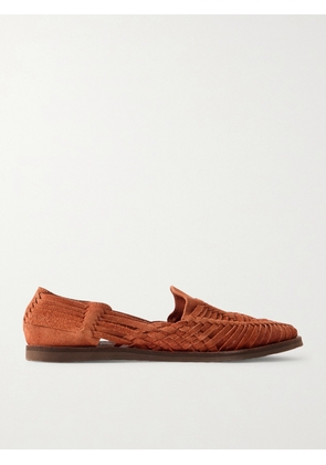 Yuketen - Alejandro Woven Suede Huarache Sandals - Men - Brown - US 6