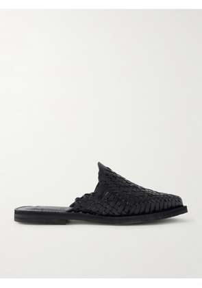 Yuketen - Polanco Woven Leather Mules - Men - Black - US 6