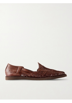 Yuketen - Alejandro Woven Leather Huarache Sandals - Men - Brown - US 6