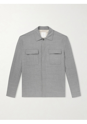Eleventy - Wool-Blend Flannel Overshirt - Men - Gray - IT 44
