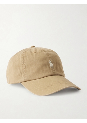 Polo Ralph Lauren - Logo-Embroidered Cotton-Twill Baseball Cap - Men - Neutrals