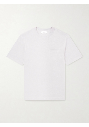Mr P. - Linen and Organic Cotton-Blend T-Shirt - Men - Gray - XS