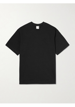 ON - Club Collective-T Logo-Embroidered Cotton-Jersey T-Shirt - Men - Black - XS