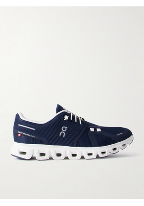 ON - Cloud 6 Rubber-Trimmed Mesh Slip-On Sneakers - Men - Blue - US Men's 7