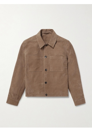 Mr P. - Suede Overshirt - Men - Brown - XS