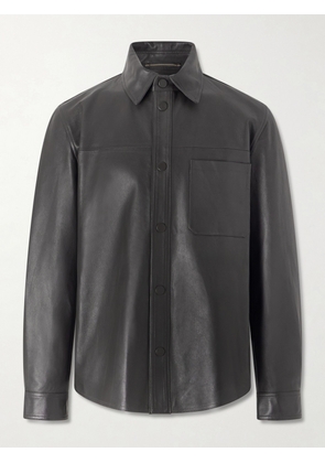 Slowear - Leather Overshirt - Men - Brown - S