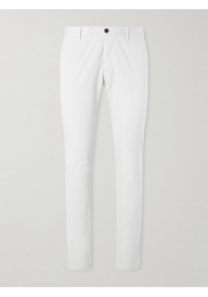 Slowear - Slim-Fit Tapered Stretch-Cotton Gabardine Trousers - Men - Neutrals - UK/US 29