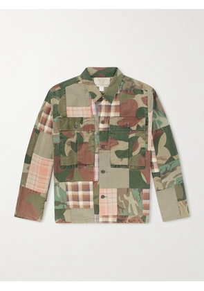RRL - Patchwork Cotton Shirt - Men - Green - S