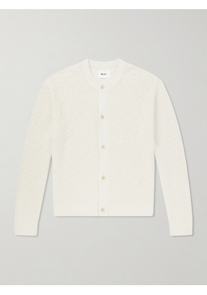 NN07 - Jasper 60028 Ribbed Organic Cotton Cardigan - Men - Neutrals - S