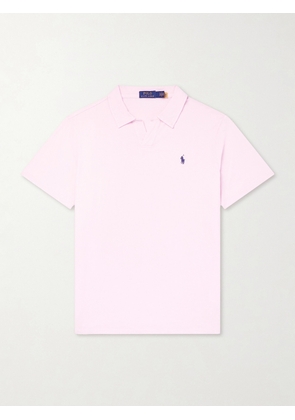 Polo Ralph Lauren - Open-Collar Cotton and Linen-Blend Polo Shirt - Men - Pink - XS