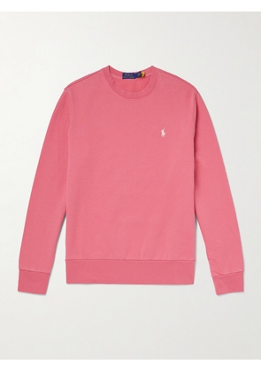 Polo Ralph Lauren - Logo-Embroidered Cotton-Jersey Sweatshirt - Men - Pink - XS