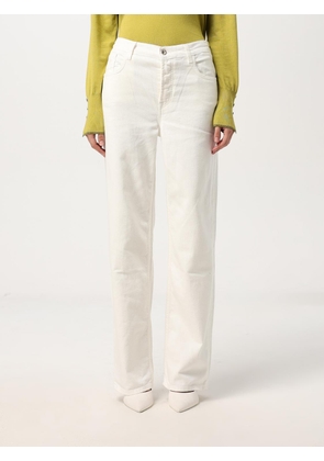 Pants LIU JO Woman color White