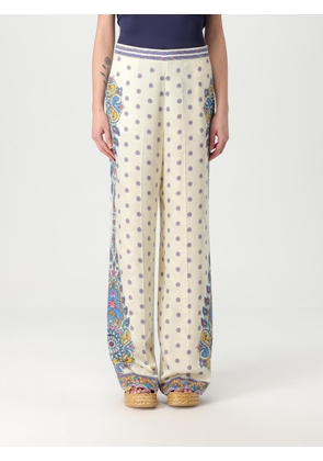 Pants ETRO Woman color Yellow Cream
