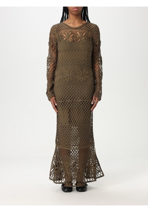 Dress PINKO Woman color Olive