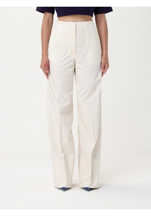 Pants MSGM Woman color Cream