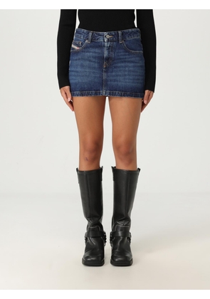 Skirt DIESEL Woman color Denim