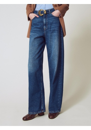 Jeans TWINSET Woman color Denim