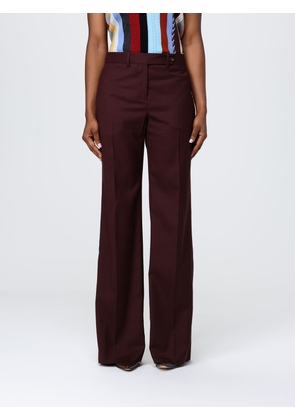 Pants PAUL SMITH Woman color Burgundy