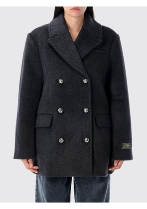 Coat GANNI Woman color Grey