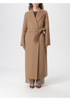 Coat 'S MAX MARA Woman color Camel