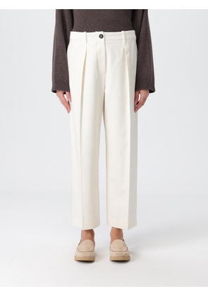Pants BRUNELLO CUCINELLI Woman color White