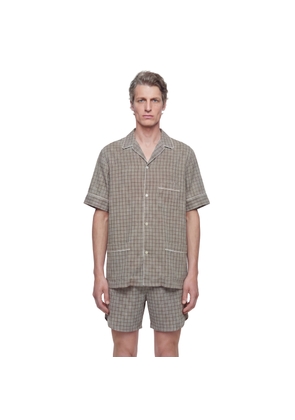 Viscose Linen Check Shirt