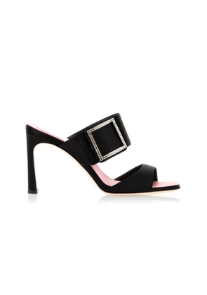 Roger Vivier Trompette Satin Mules - Moda Operandi