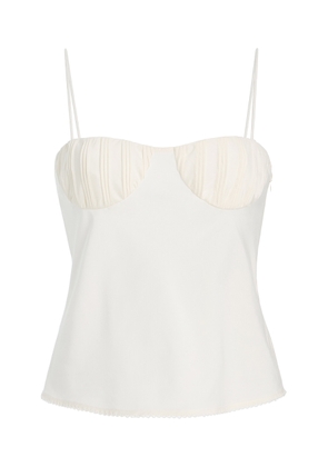 Posse Exclusive Pearl Cotton-Silk Camisole Top - Moda Operandi