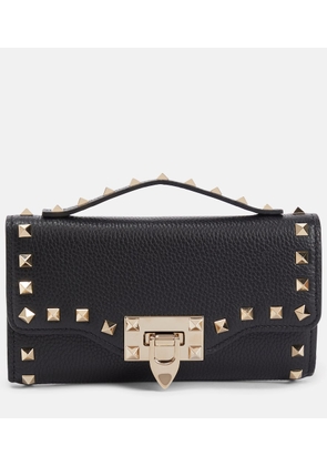 Valentino Garavani Rockstud leather wallet on chain