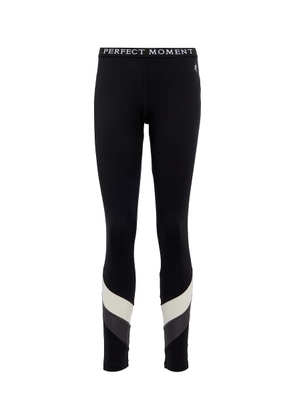 Perfect Moment Chevron mid-rise leggings