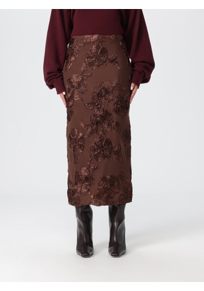 Skirt ROTATE Woman color Brown